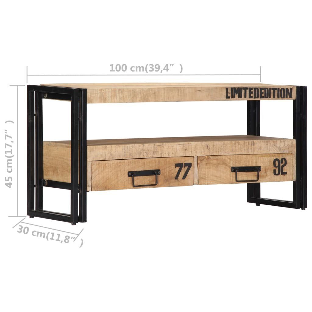 100x30x45 vidaXL TV-Schrank Mango Massivholz TV-Schrank cm