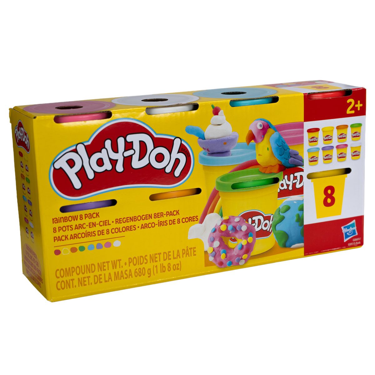 Play-Doh Knete Play-Doh Knetwerkzeug Presse Knetwerk mit 8er Pack Knete Regenbogen