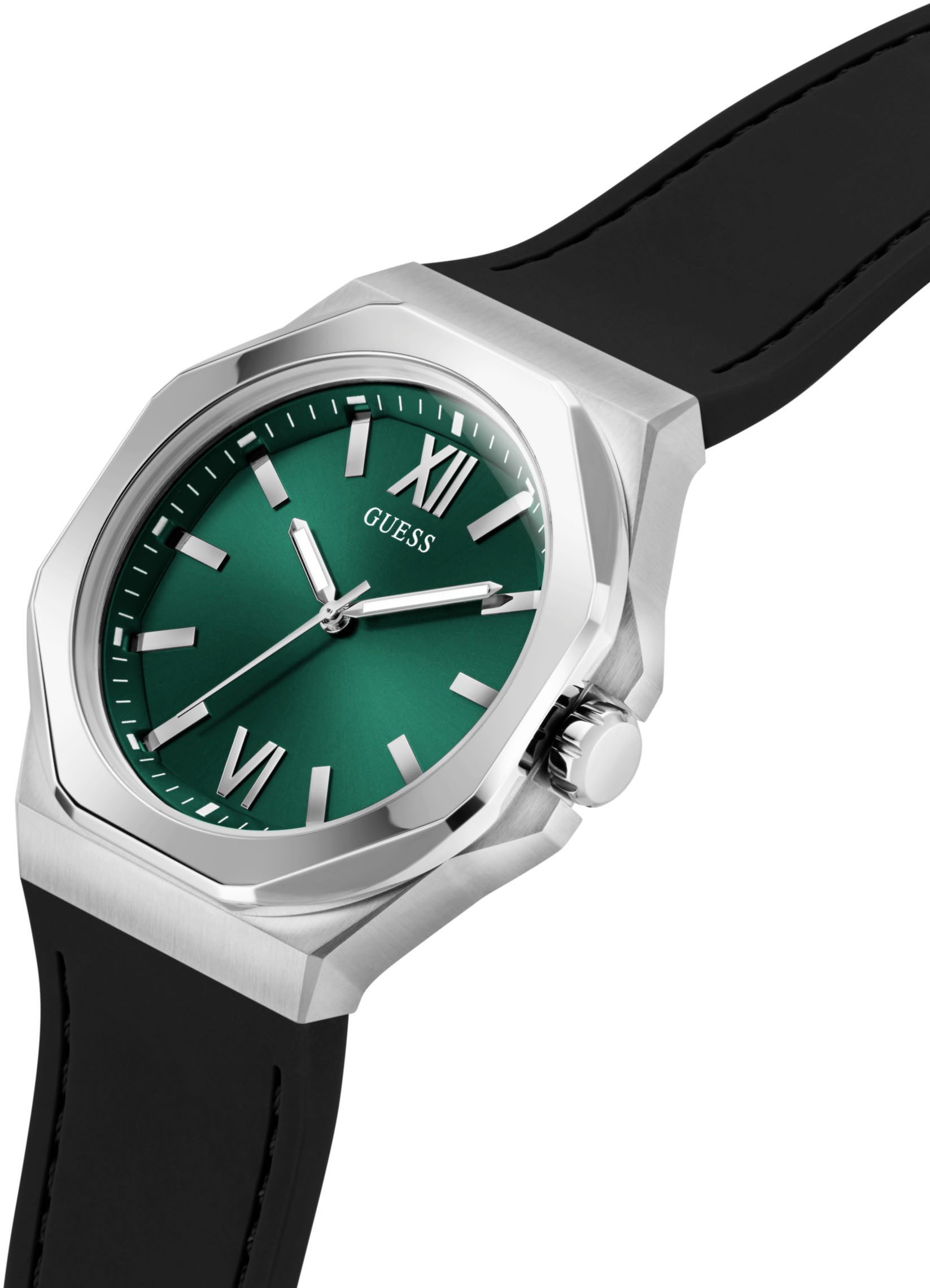 Guess Quarzuhr EMPEROR GW0850G1, Armbanduhr, Herrenuhr, Silikonarmband, Ges günstig online kaufen