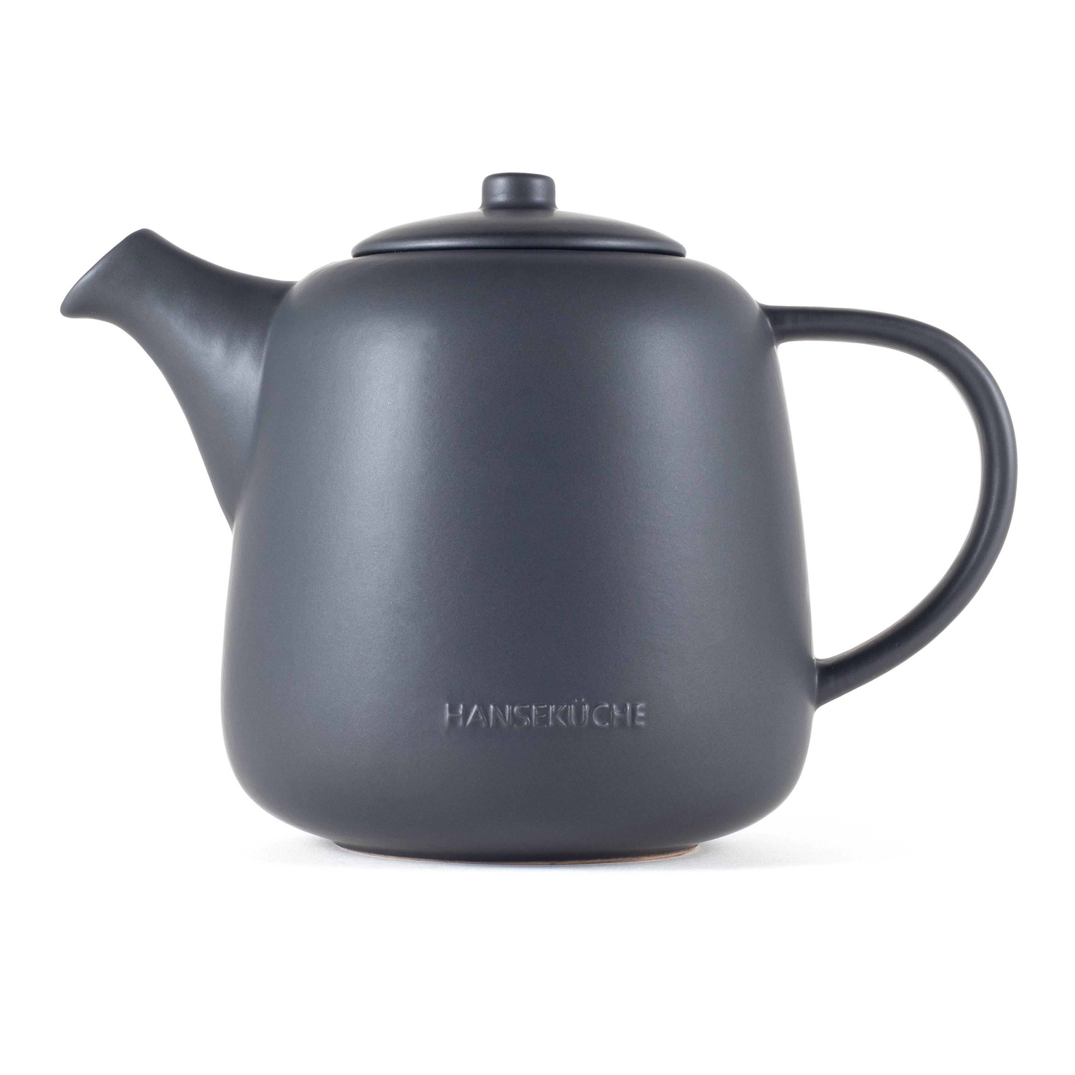 Hanseküche Teekanne Teekanne (1L), 1.3 l, (Teekanne, 1-St., inkl. Edelstahlsieb), Hochwertiges Material, Edelstahlsieb, Ergonomischer Griff