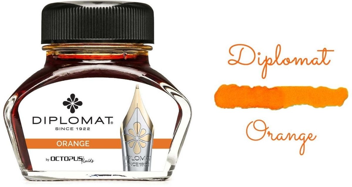 Füllhalter Tintenglas Orange 30ml