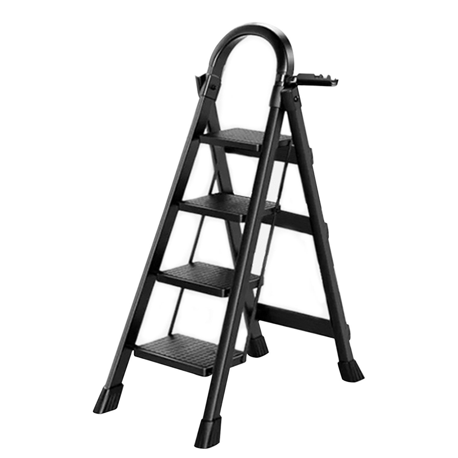 FOXSPORT Stehleiter ARK01, Trittleiter, Haushaltsleiter 3-5 Stufen, Klappleiter, Multifunktionsleiter, Arbeitsleiter klappbar, bis 150 kg, stabil
