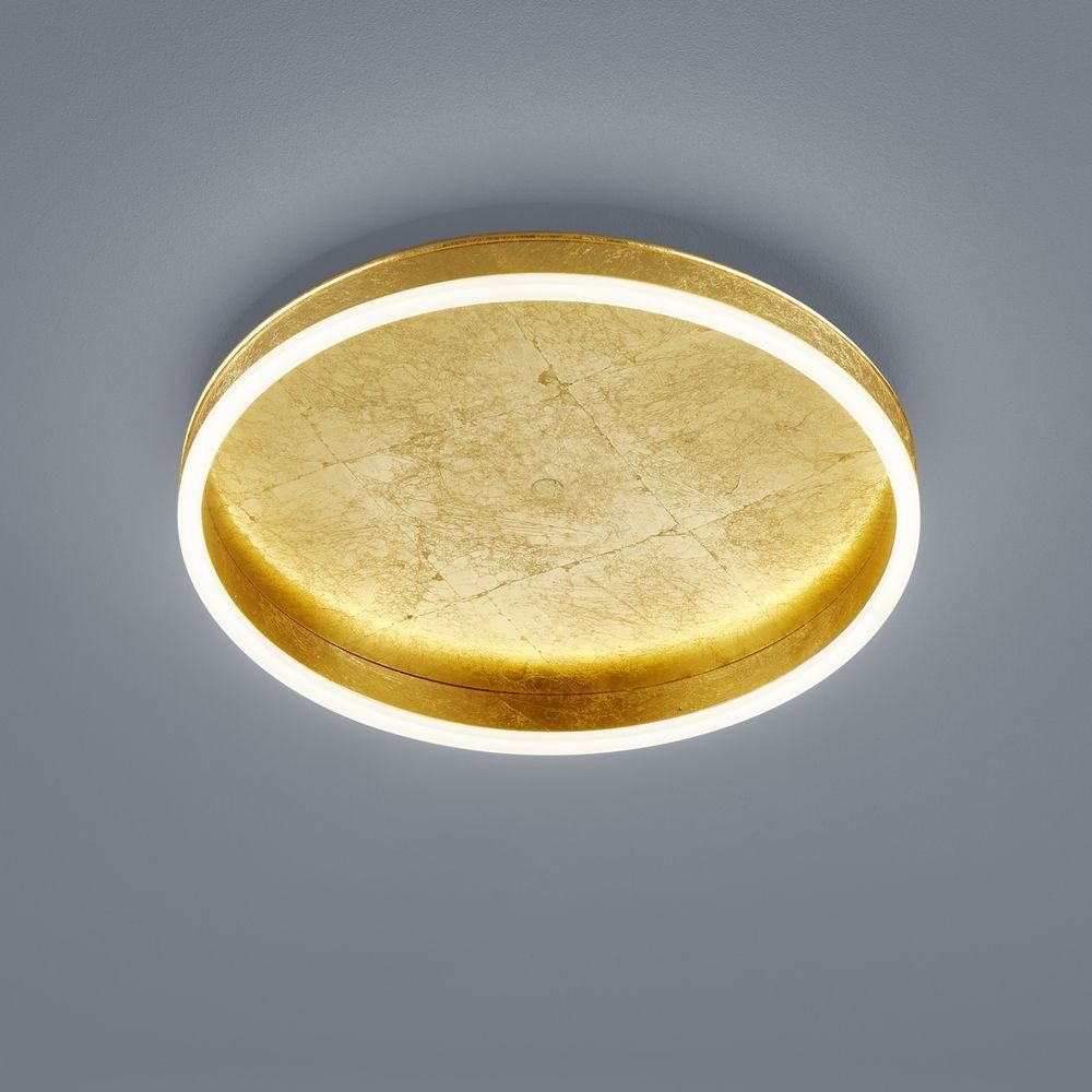 click-licht LED Deckenleuchte LED Deckenleuchte Sona in Blattgold 24W 2040lm 400mm, keine Angabe, Leuchtmittel enthalten: Ja, fest verbaut, LED, warmweiss, Deckenlampe, Deckenbeleuchtung, Deckenlicht
