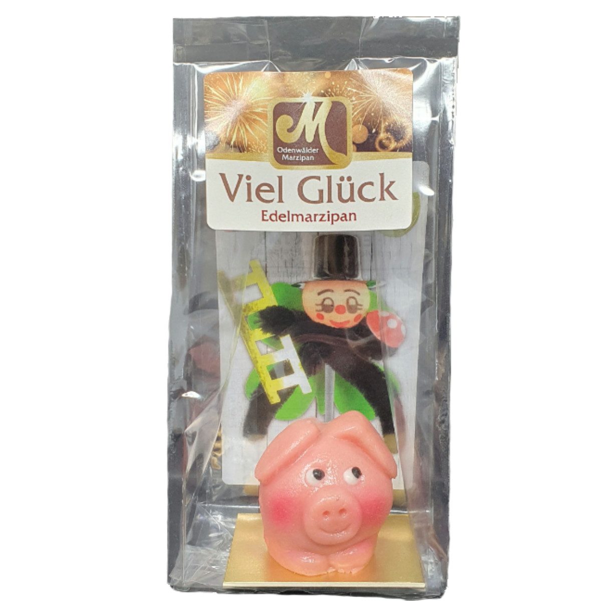 Odenwälder Marzipankonditorei Süßigkeit, Odenwälder Marzipan Glücksschwein Sylvester Glücksbringer 30g