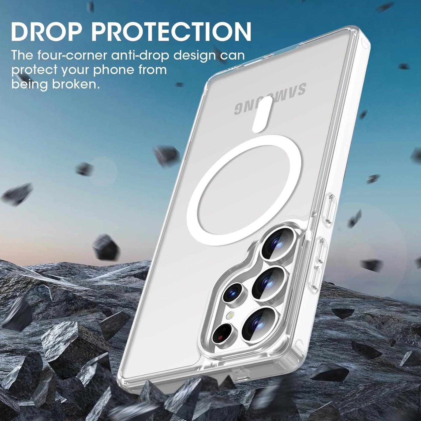CoolGadget Handyhülle Premium Silikon Handy Case für Samsung Galaxy S26 Ultra 6,9 Zoll, Hülle Transparent Schutzhülle kompatibel mit MagSafe Zubehör – Bild 4 von 5