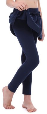 Merry Style Leggings Mädchen Lange Leggings aus Baumwolle mit Rock MS10-255 (1-tlg) elastischer Bund