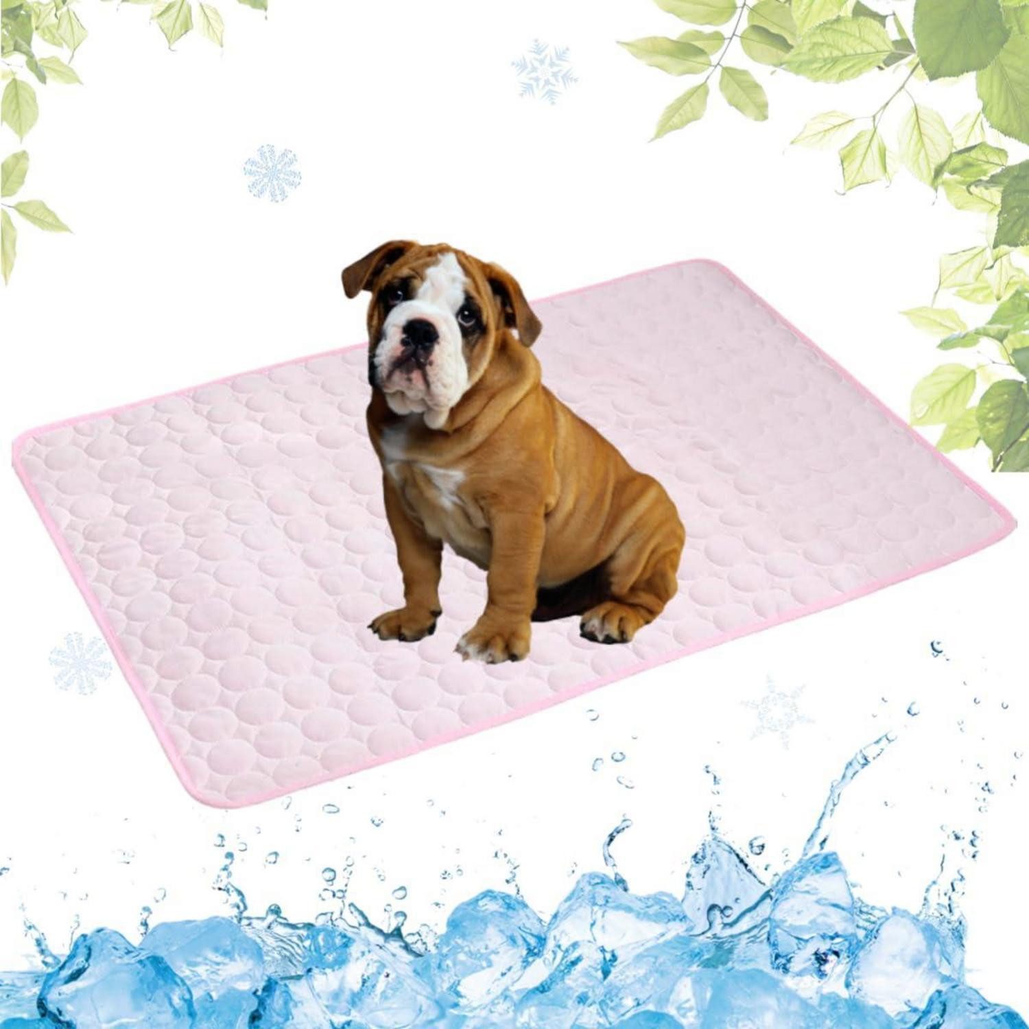LuxusKollektion Hundematte Hundekühlmatte Rosa 50x60cm
