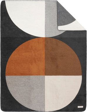 Wohndecke Jacquard Decke s.Oliver, IBENA, mit geometrischem Muster