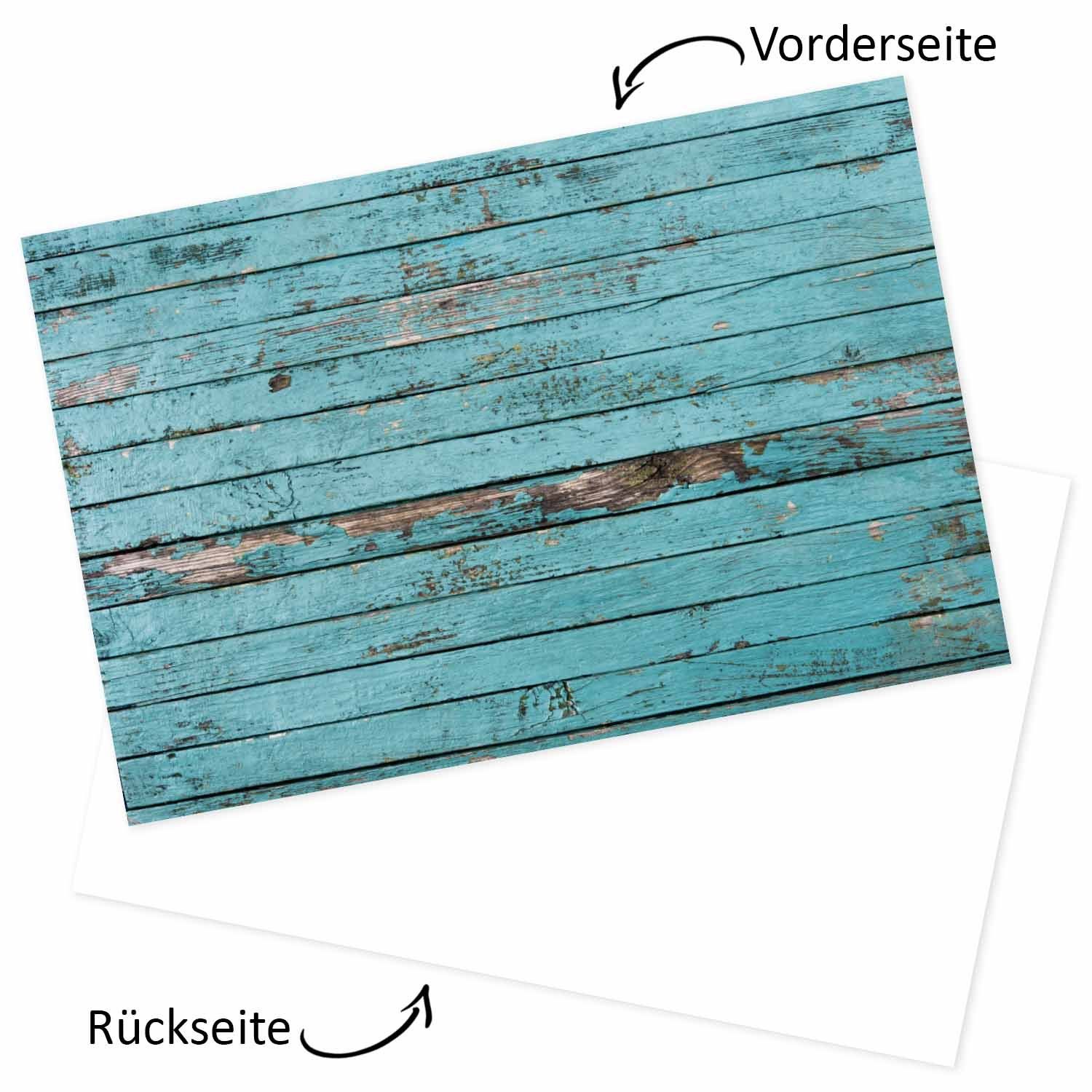 Küchen-Rückwand Spritzschutz younikat Küchenrückwand Younikat, I Holz Blaues Dekor