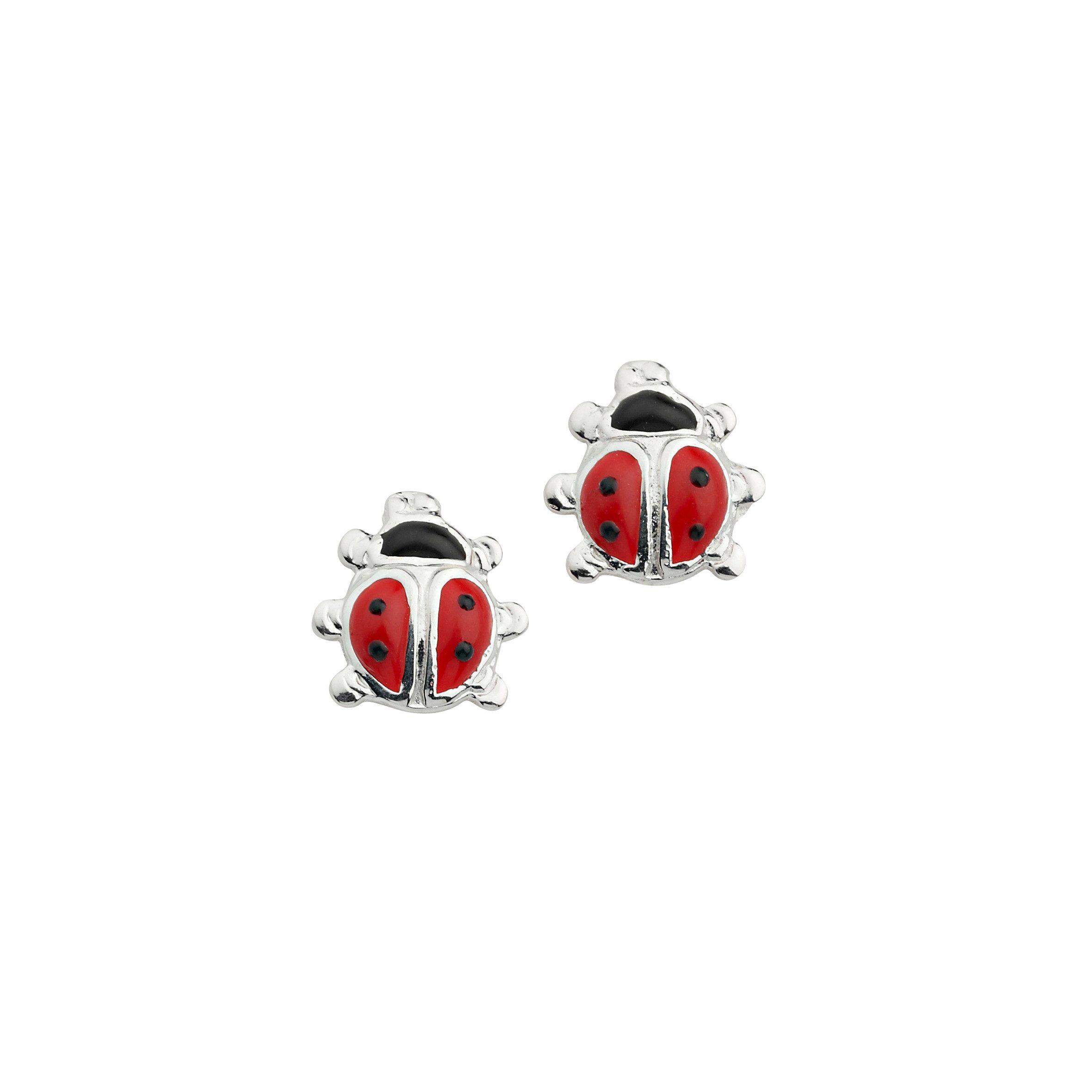Firetti Paar Ohrstecker Schmuck Geschenk Silber 925 Ohrschmuck Ohrringe Marienkäfer