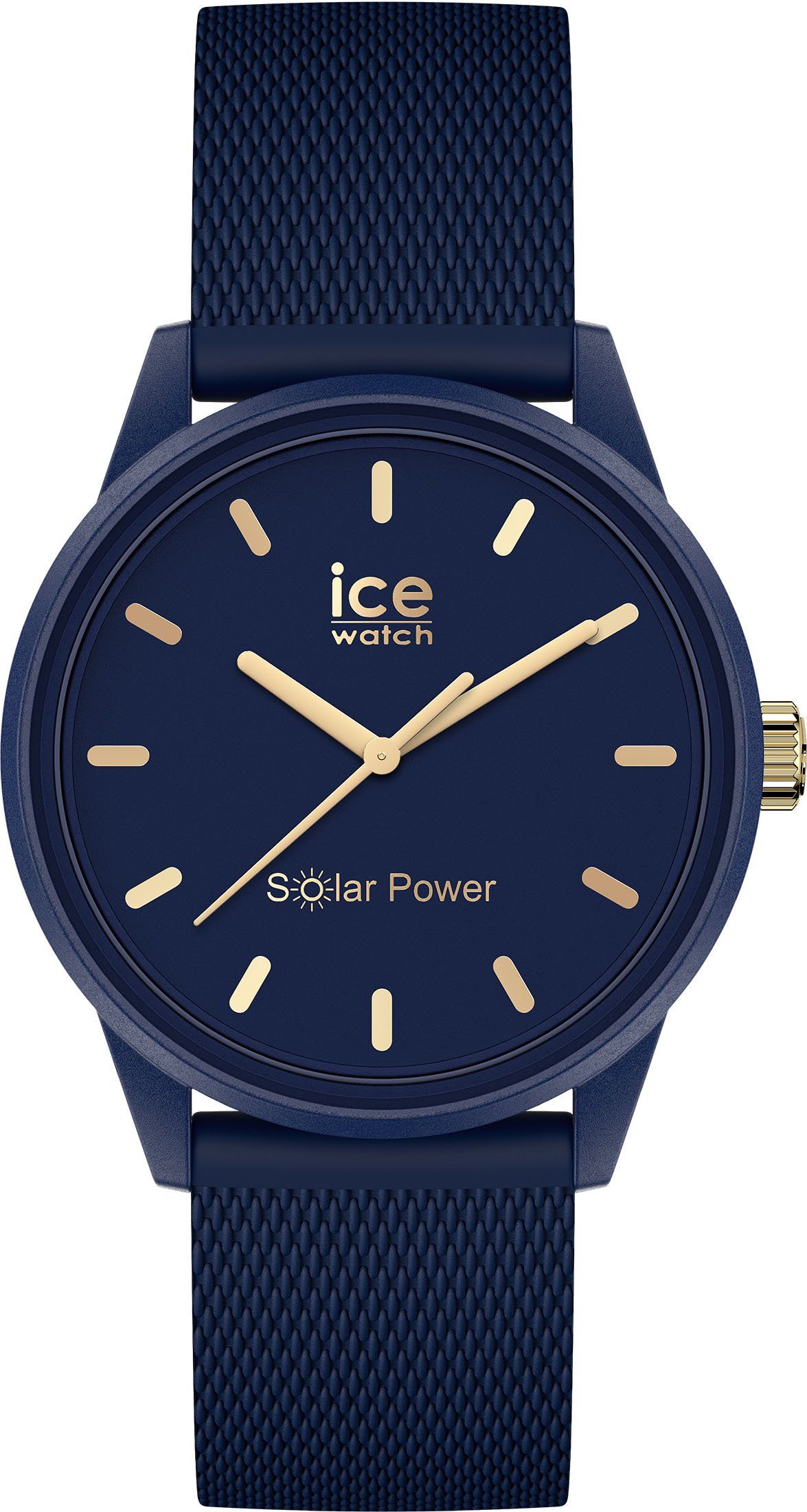 Damen Uhren ice-watch Solaruhr ICE solar power - Navy gold, 018743
