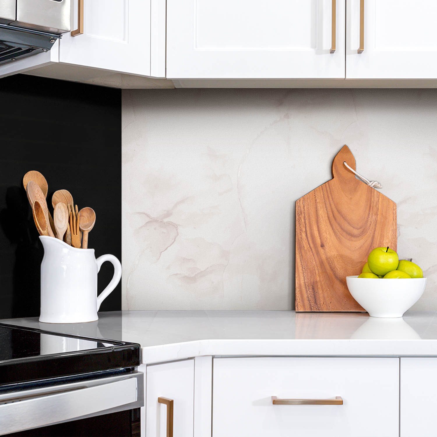 Tulup Wandpaneel Wandverkleidung Heller Marmor 100x50cm günstig online kaufen