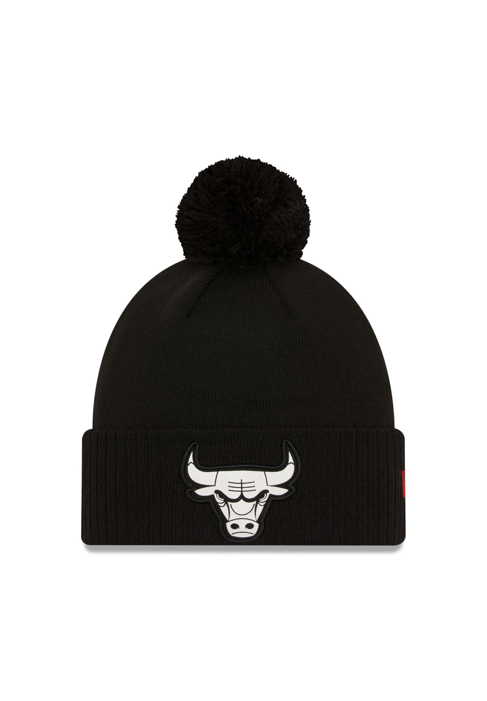 Bommelmütze Chicago Bulls NBA Essential Schwarz Bommelmütze New Era