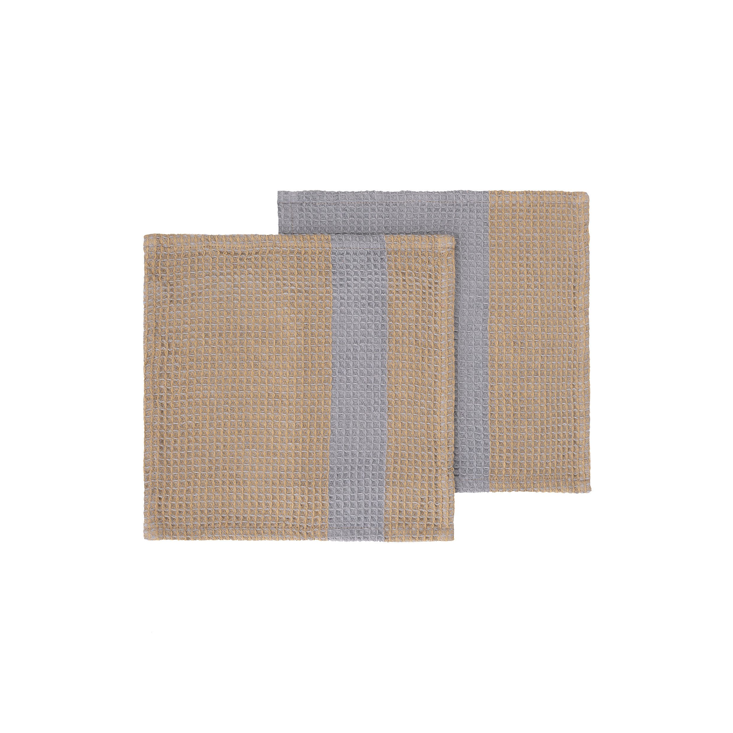 blomus Geschirrtuch Set 2 Spültücher -GANO- Küchentücher, Tücher zum Abtrocknen, (2-tlg), 2er Set, saugfähige Oberfläche, Bio-Baumwolle