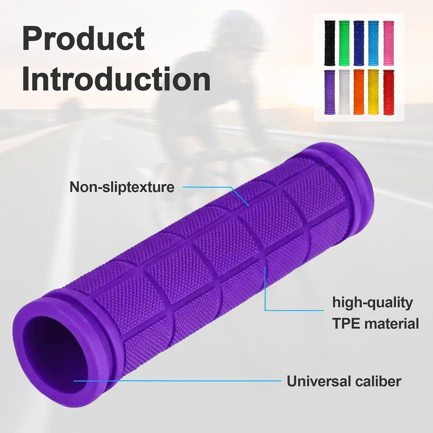 LuxusKollektion Fahrradlenker Fahrradgriffe 22mm ergonomisch rutschfest MTB Ebike Roller Purple