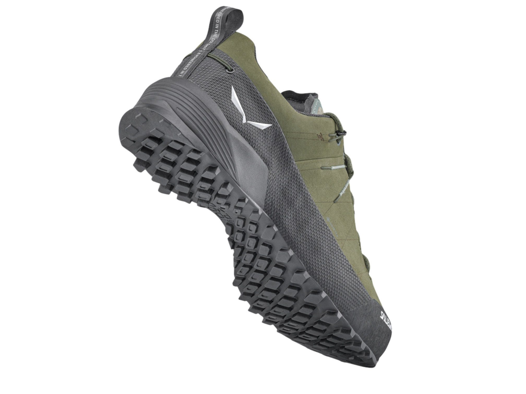 Salewa Wildfire Leather 2 GTX (Zustieg, Nubukleder, wasserdicht) grün/schwarz Wanderschuh