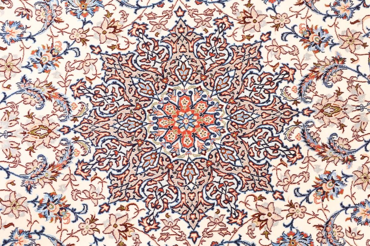 Höhe: Orientteppich, 6 148x237 Handgeknüpfter Isfahan Seidenkette mm rechteckig, Nain Orientteppich Trading,