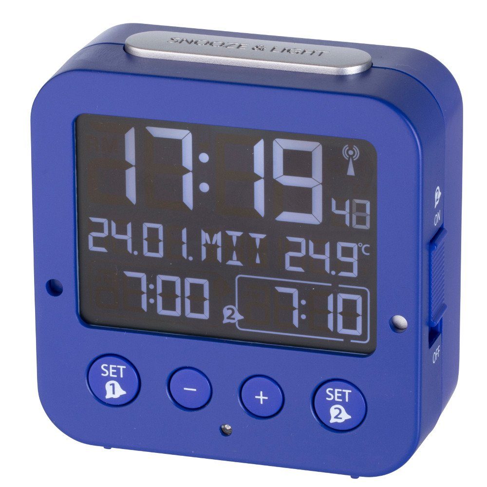 Funkwecker digitaler Wecker Bingo TFA 60.2531 Negativdisplay Funkuhr Lichtsensor