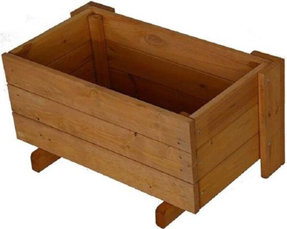 Blumentopf Holz Blumenkasten Pflanzkasten Blumenkübel Pflanzkübel 66x37 cm 21016