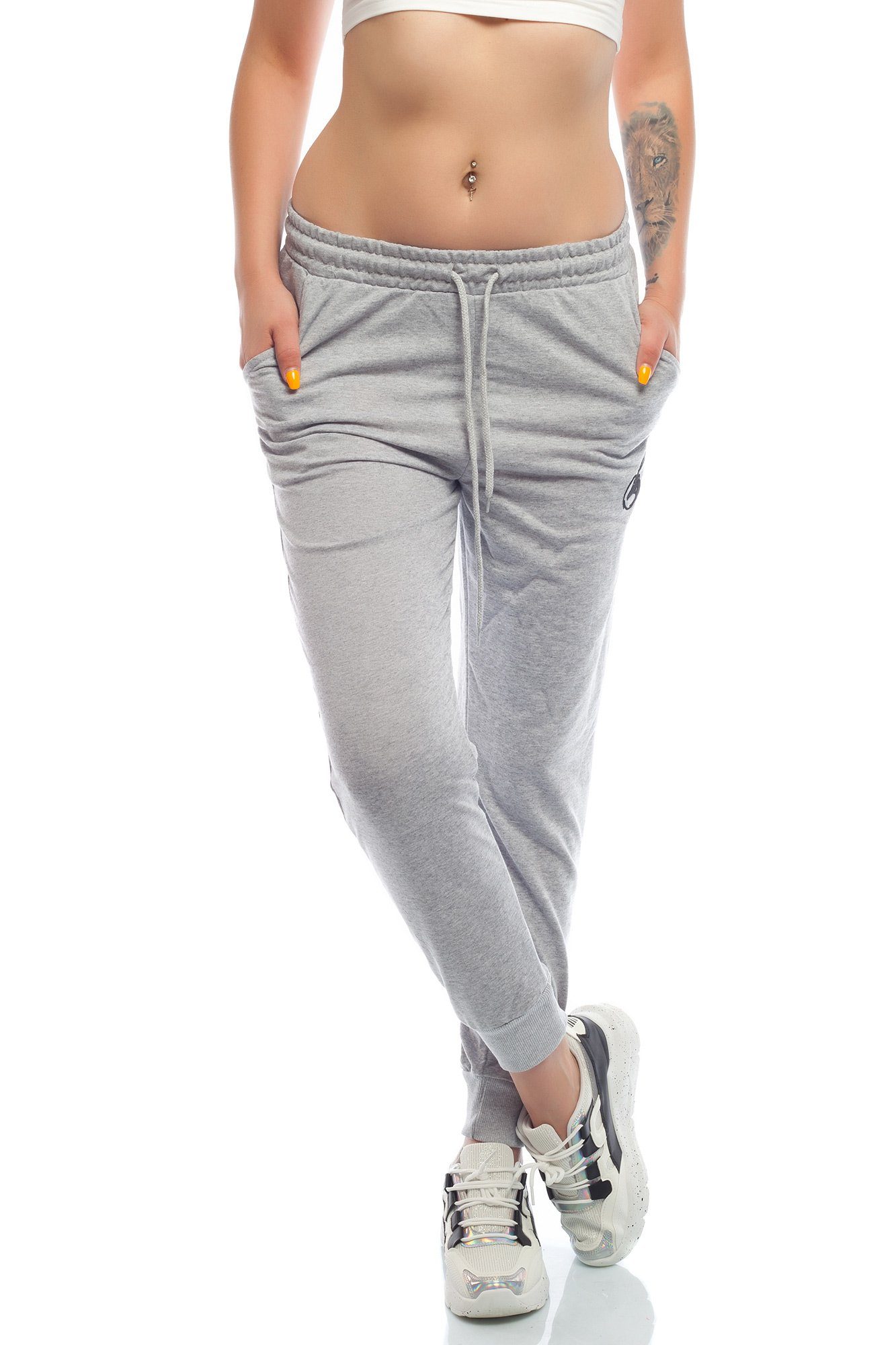 Bongual Loungehose Relaxhose Jogginghose mit Logostickerei günstig online kaufen