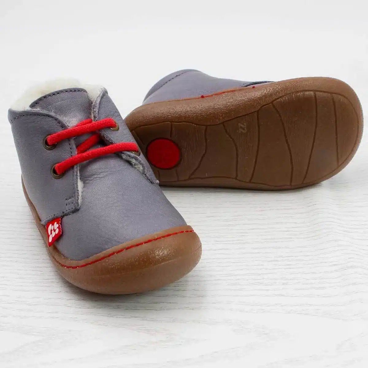 POLOLO Kinderschuhe Juan mit Wollfutter, Kinder Lauflernschuh bequeme Kinderschuhe für den Winter