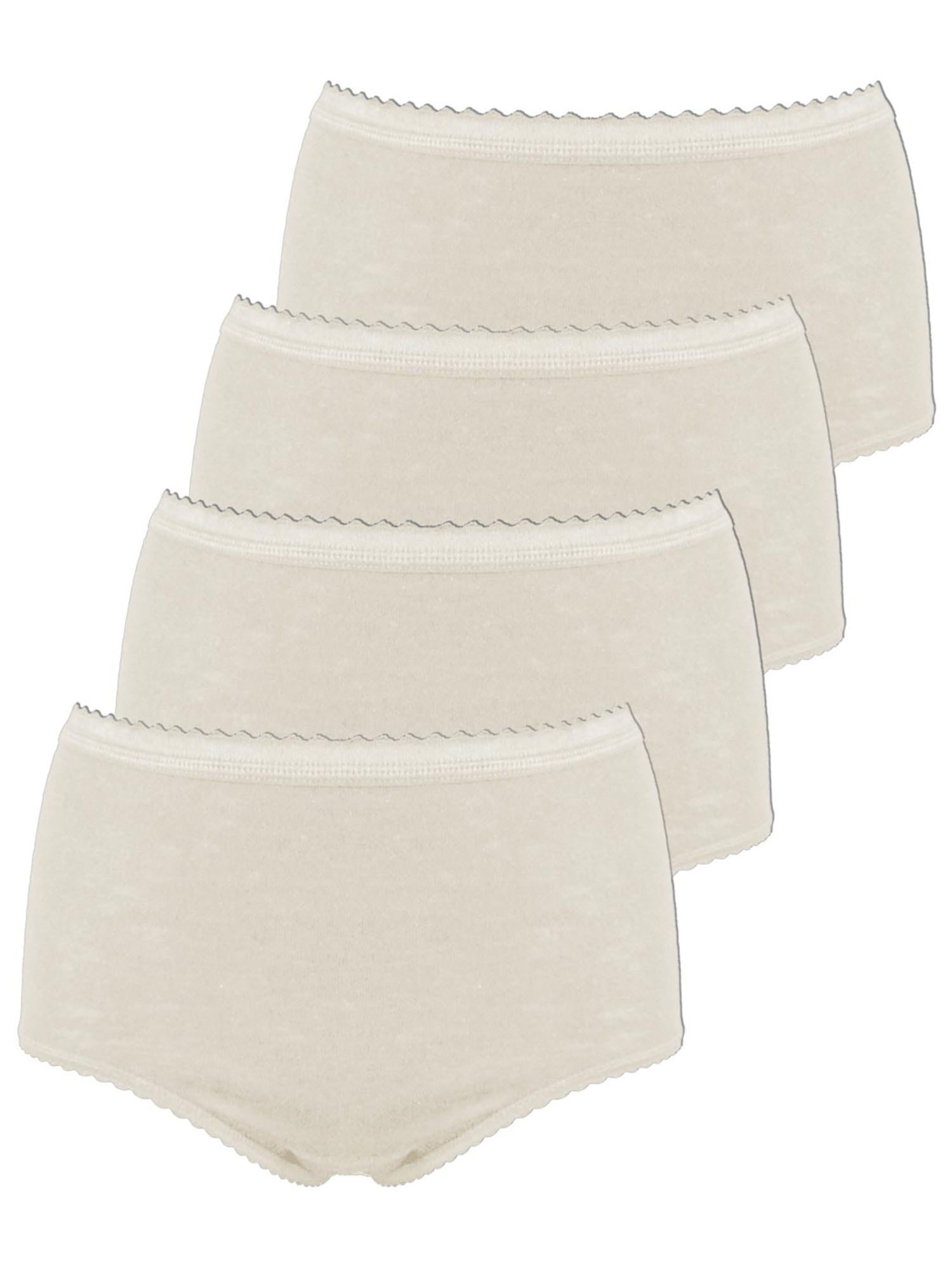 Sangora Thermounterhose 4er Sparpack Damen Taillenslip Wolle (Spar-Set, 4-St)