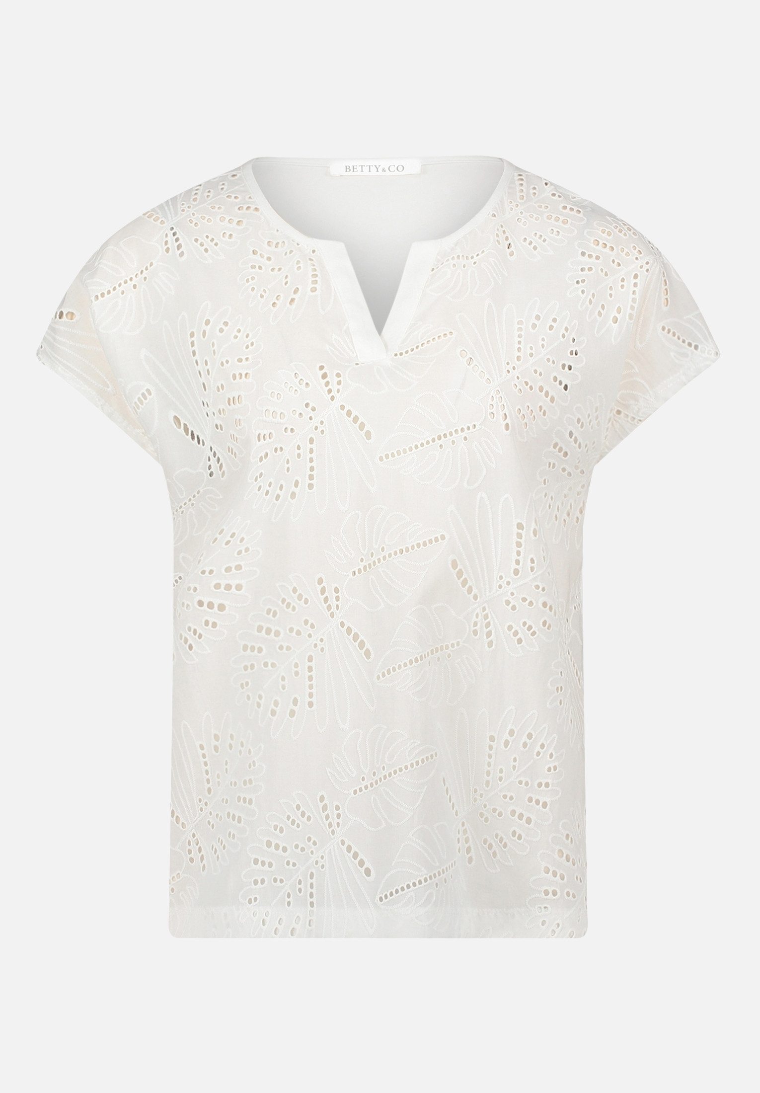 Betty&Co Kurzarmshirt Damen mit V-Ausschnitt (1-tlg)