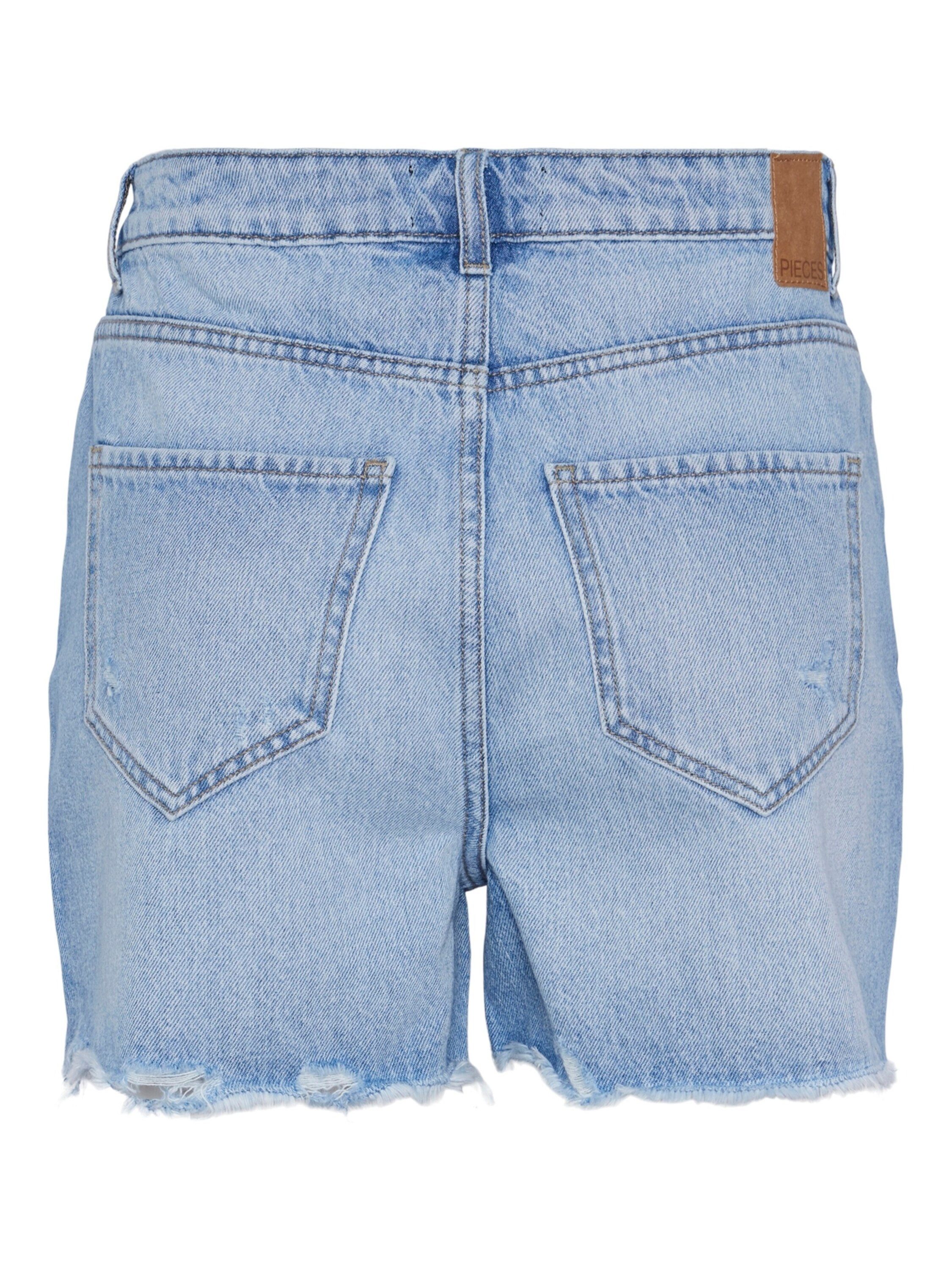 pieces Jeansshorts PCSummer (1-tlg) Fransen günstig online kaufen