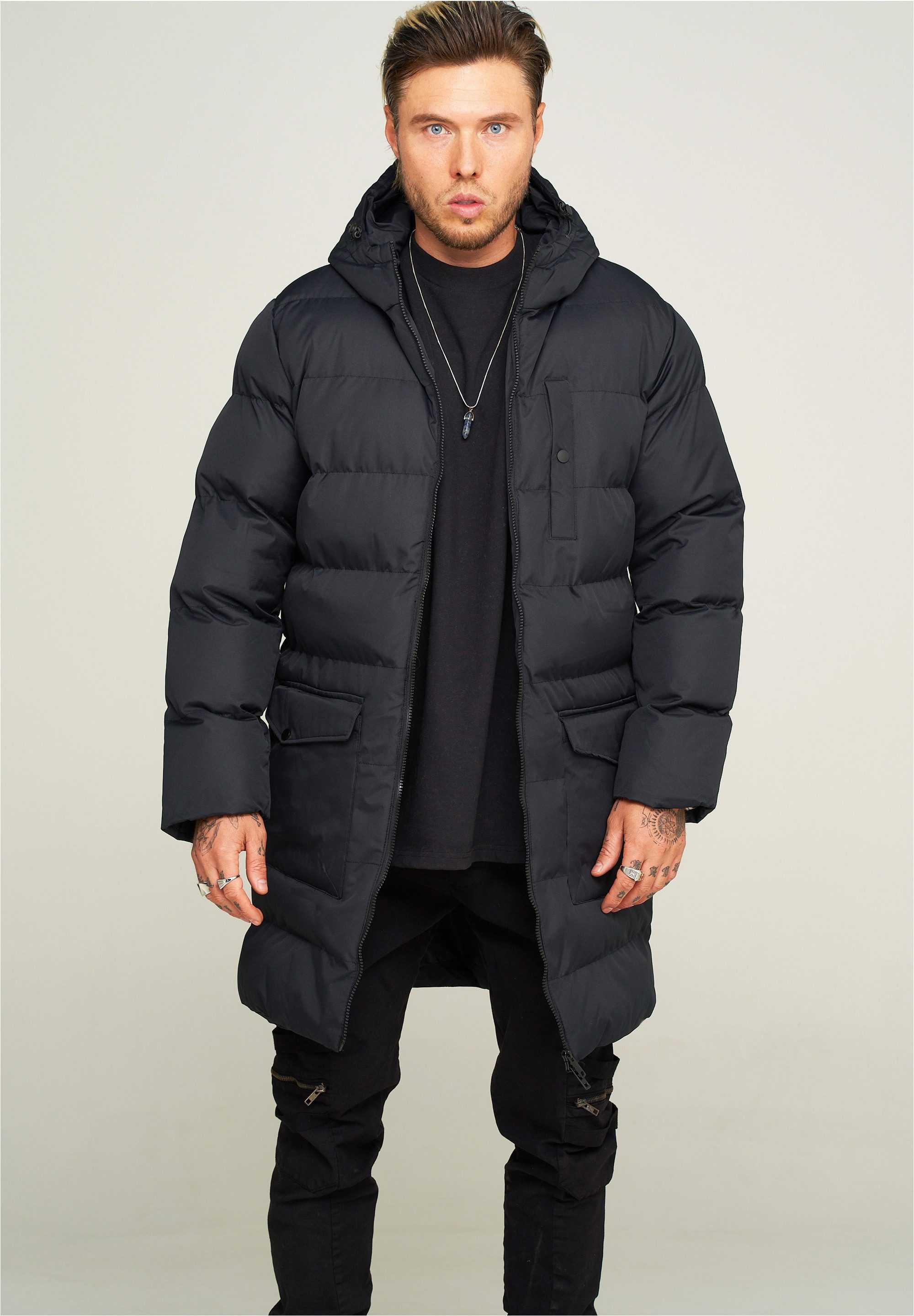 behype Steppjacke PUFFER PARKA Steppjacke mit Kapuze günstig online kaufen