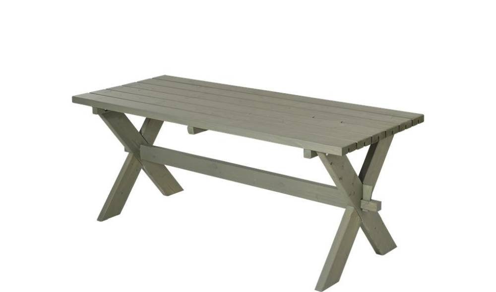 PLUS Gartentisch Plus Tisch Nostalgie 178x75x72cm graubraun, Witterungsbeständig