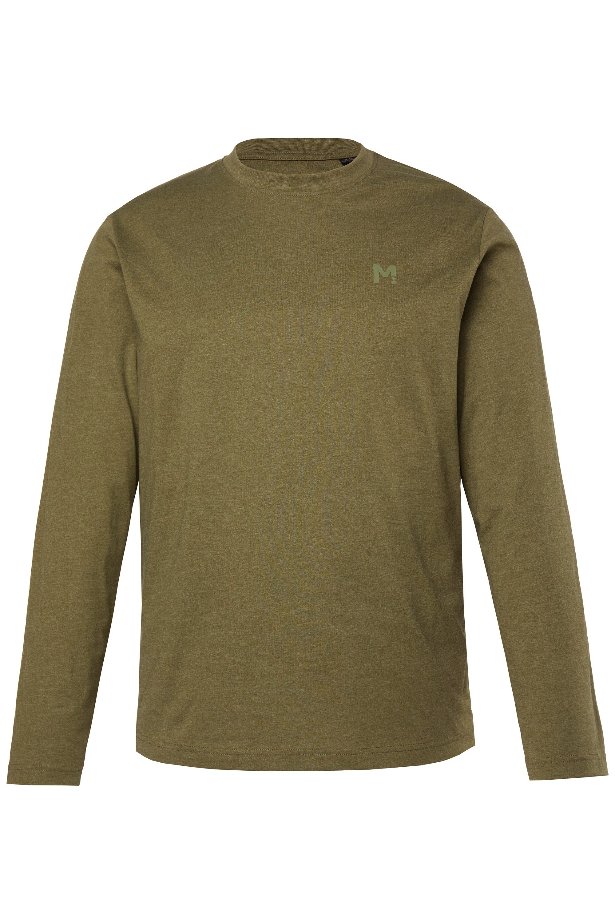 Men Plus T-Shirt Men+ Langarmshirt Basic Rundhals bis 8 XL günstig online kaufen