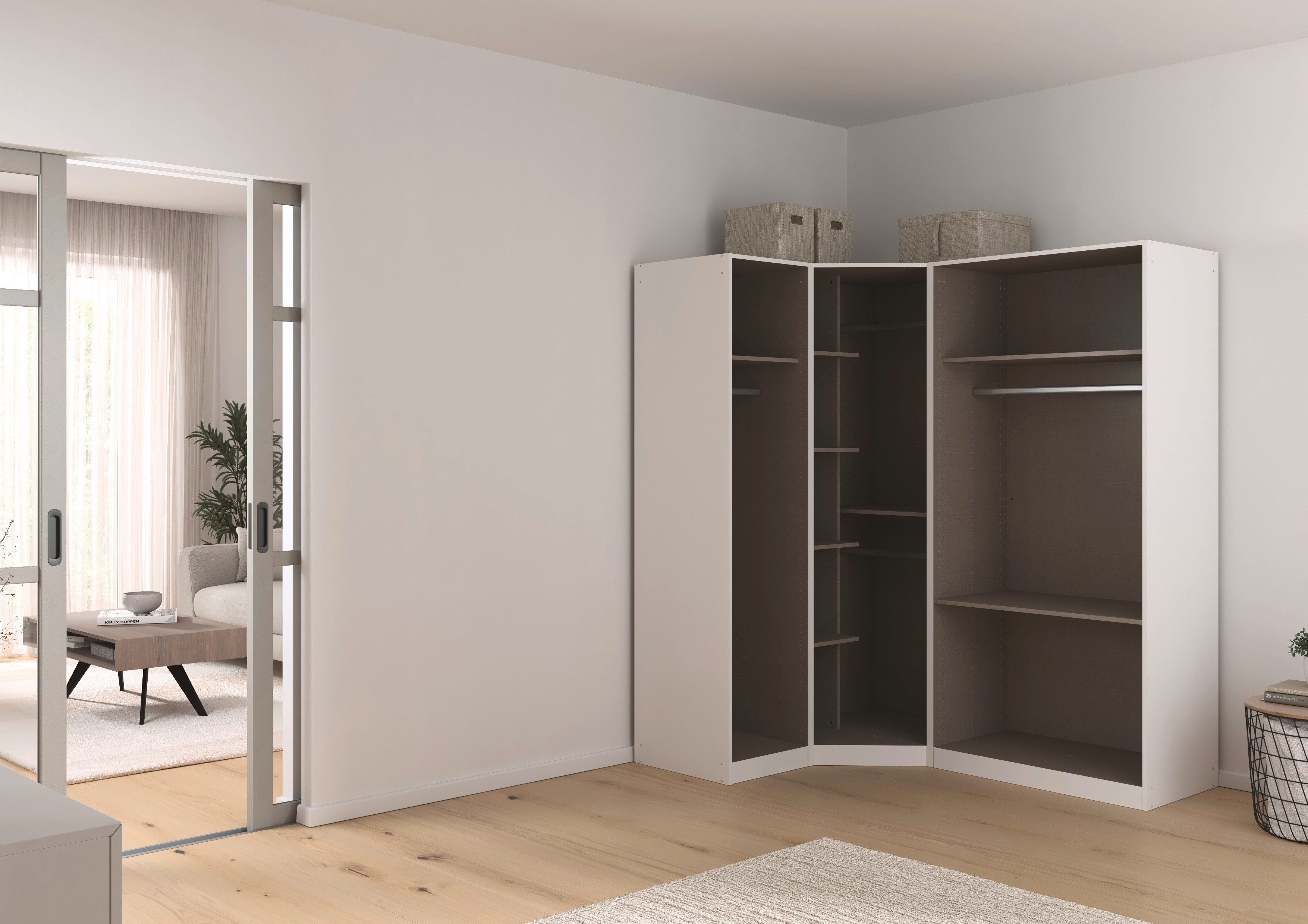 rauch Schrank-Set Skagen, (Set, 3-St), Eckschrank, 1- und 2-trg. Schrank