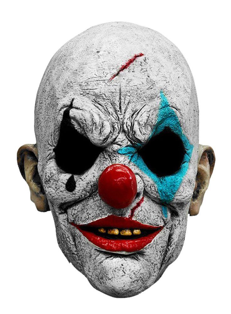 Verkleidungsmaske Alter Opa Clown Maske für Karneval Faschingskostüm