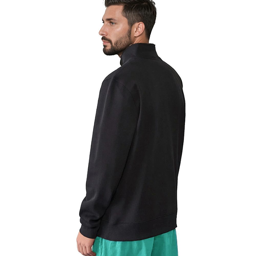 Mercedes AMG Petronas Sweatshirt F1 ¼-Zip Motorsport Formel 1 Pullover 3D-Teamlogo, Mercedes-Stern-Zipper, Brusttasche mit HD-Druck