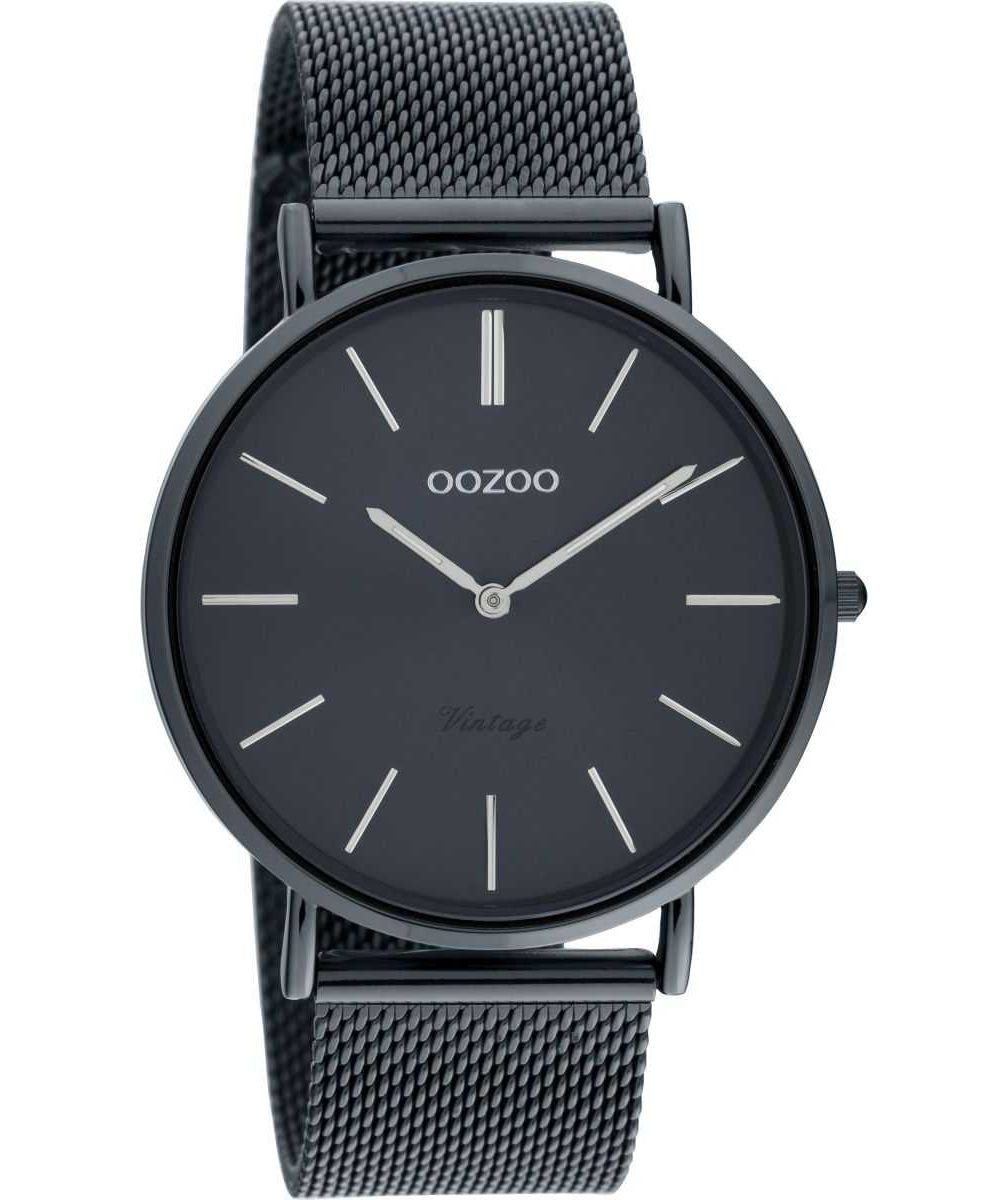 OOZOO Quarzuhr Vintage Damenuhr C20003 Dunkelblau günstig online kaufen