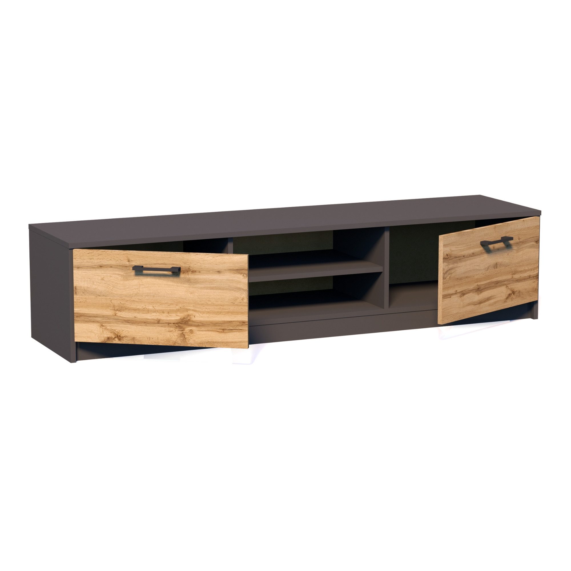 Home Collective TV-Schrank 160cm breit Lowboard mit matter Oberfläche Ferns günstig online kaufen