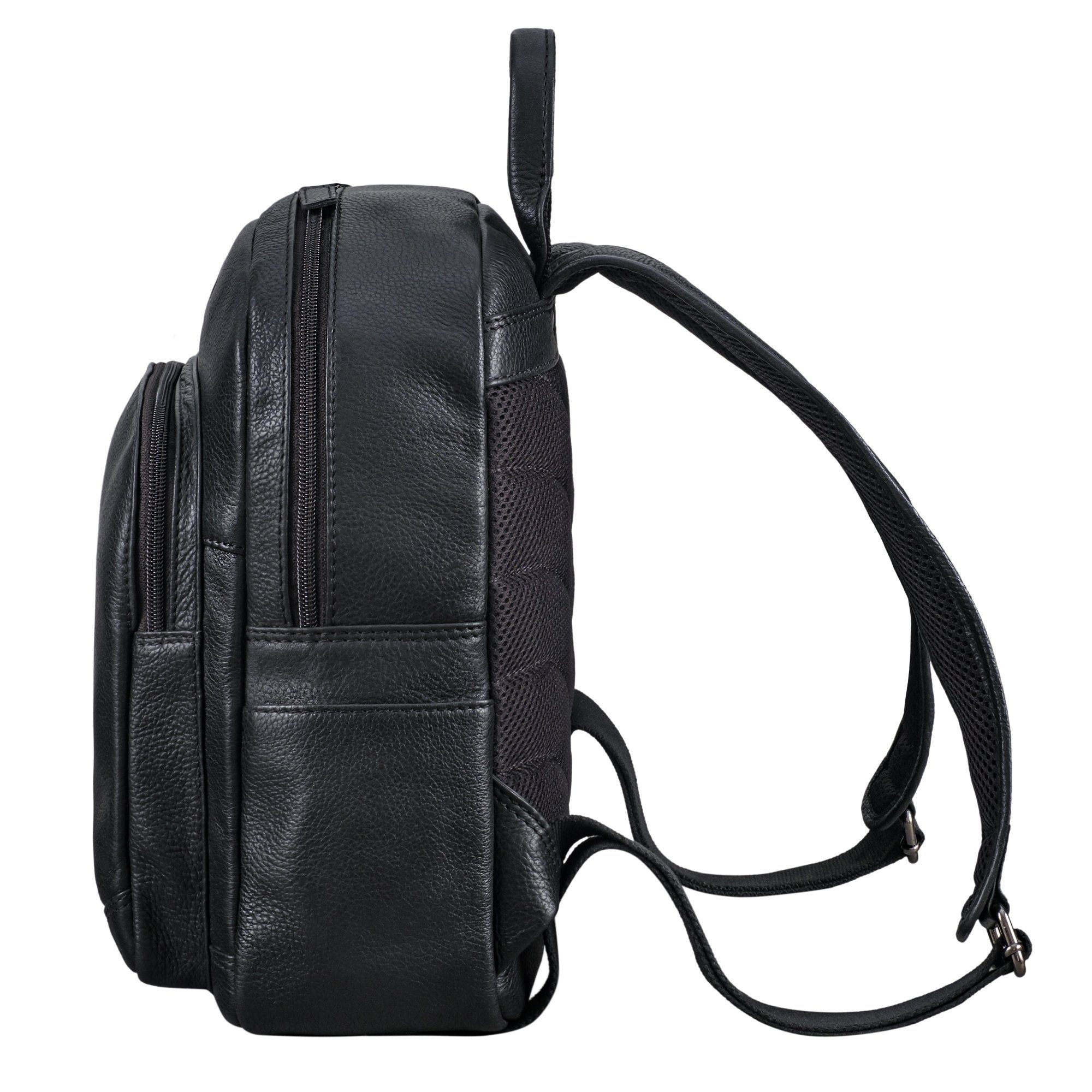 STILORD Cityrucksack "Bente" Handlicher Rucksack Damen Leder