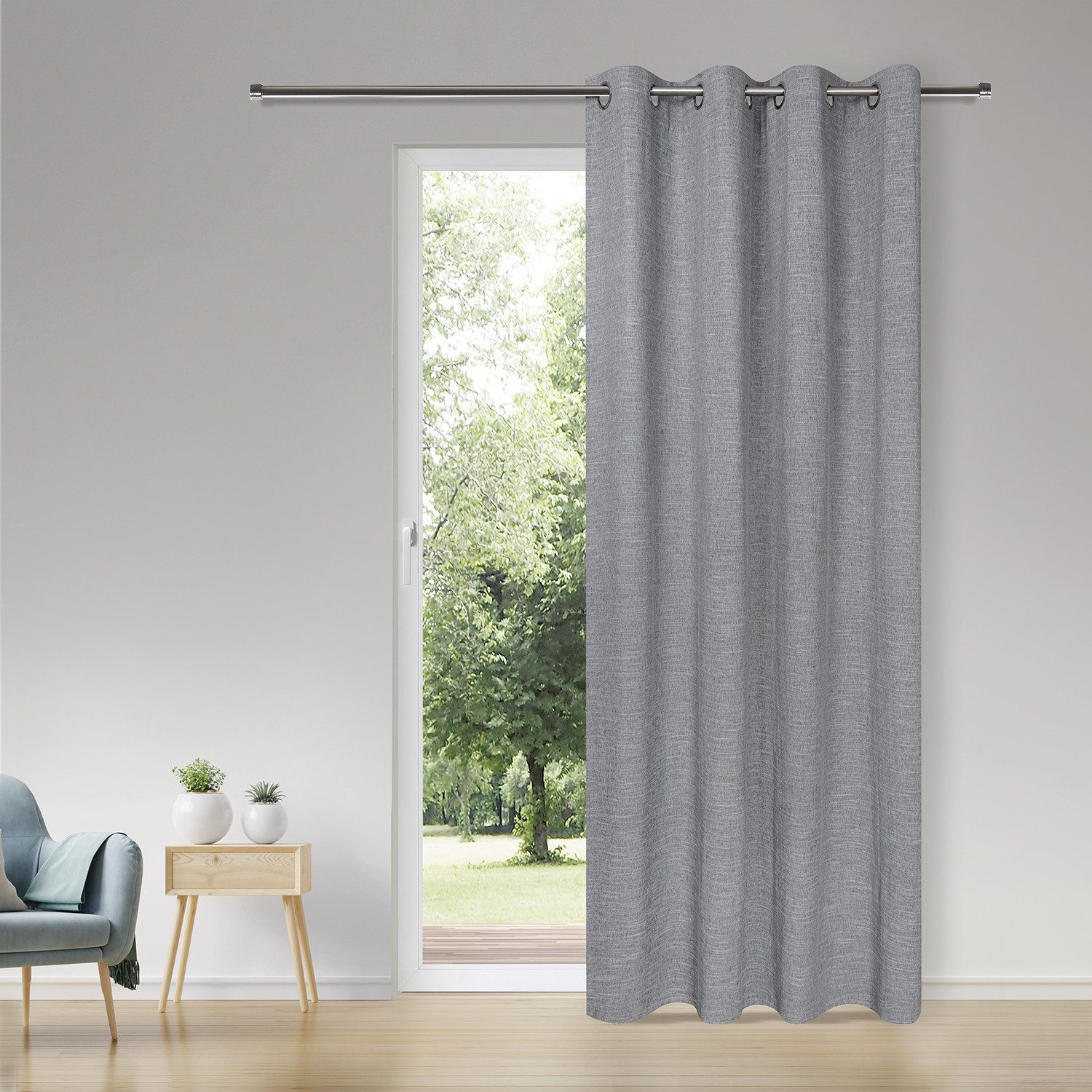 Gerster Vorhang Garrit (1 St), Ösen, blickdicht, SB-Ösenschal "Garrit"