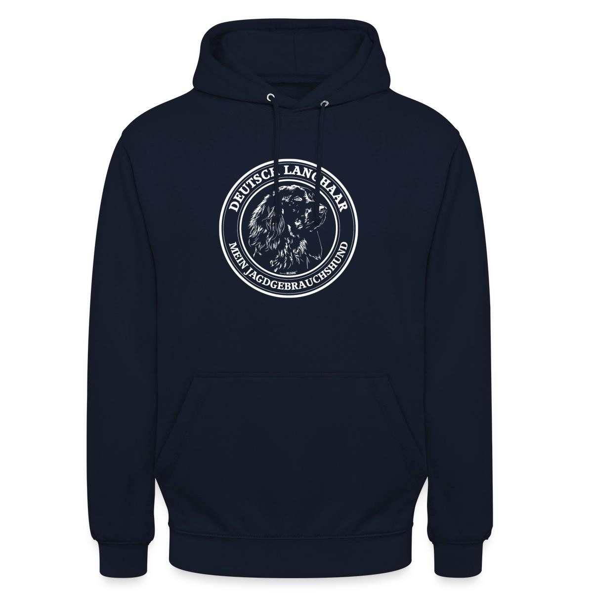 Hoodie Deutscher Langhaarhund, Jagdhund Unisex Hoodie