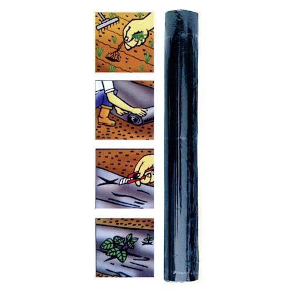 PROREGAL® Gartenpflege-Set Umkrautfolie 1,2x25m, 20g/m2, schwarz, Rollpackung