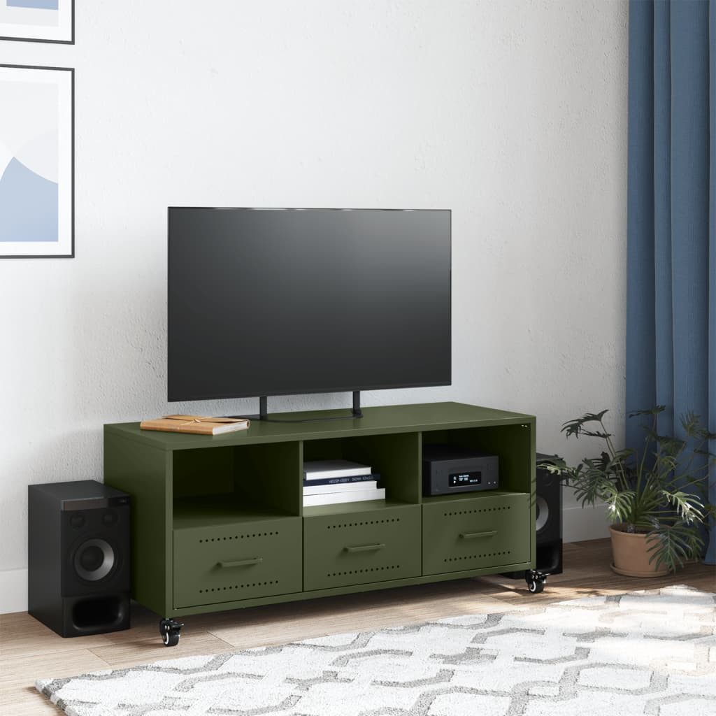 vidaXL TV-Schrank TV-Schrank Olivgrün 100,5x39x43,5 cm günstig online kaufen