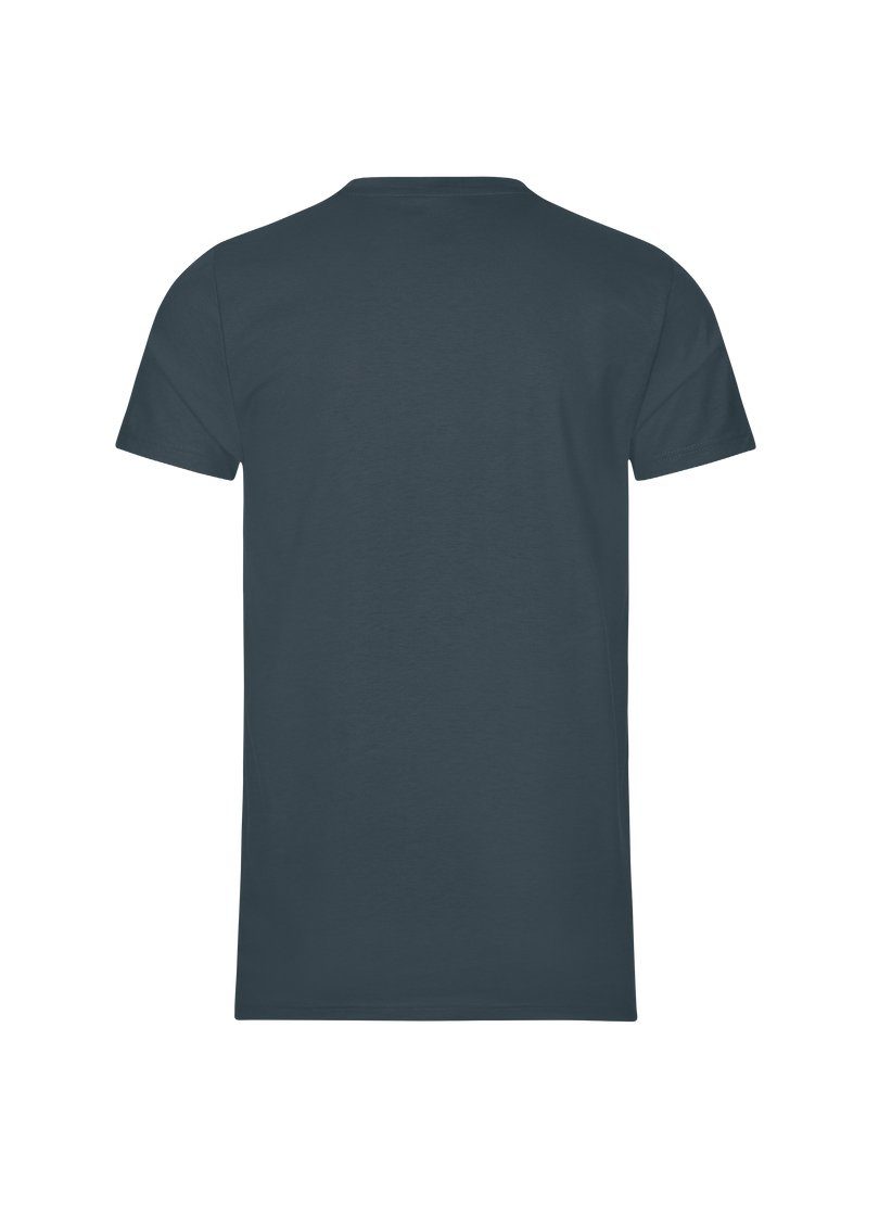 Baumwolle T-Shirt DELUXE T-Shirt Slim TRIGEMA anthrazit Fit Trigema aus