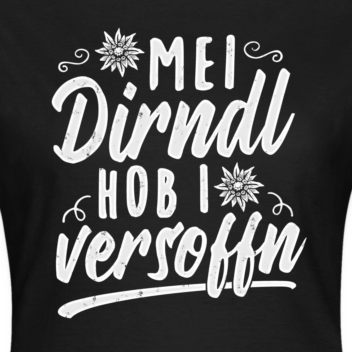 Spreadshirt T-Shirt Mein Dirndl Hab Ich Versoffen, Dirndl Ersatz Frauen T-Shirt (1-tlg) Slim Fit, fällt klein aus – Bild 2 von 5