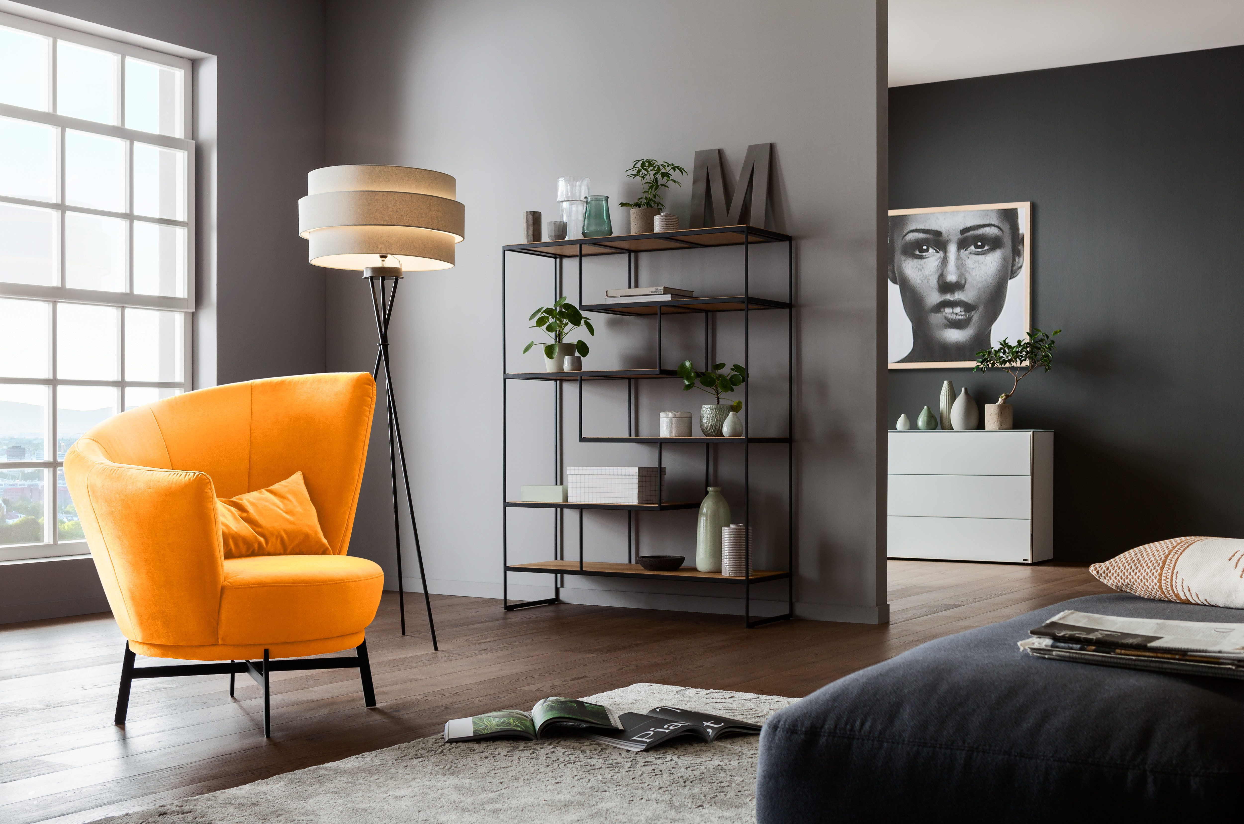 Musterring Drehsessel Kleo, mit Drehfunktion um 360°, inklusive Nierenkissen