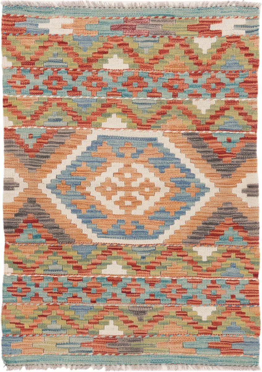 Orientteppich Kelim Afghan 60x85 Handgewebter Orientteppich, Nain Trading, rechteckig, Höhe: 3 mm | Kurzflor-Teppiche