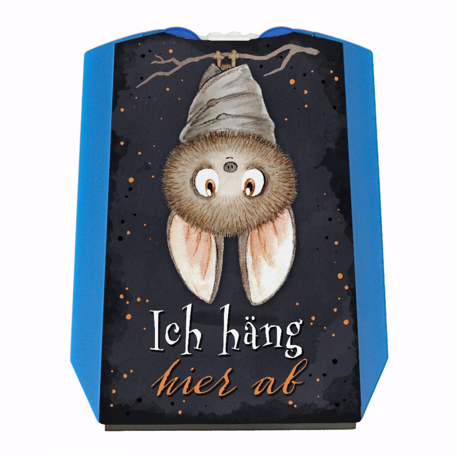 Parkscheibe Ich häng hier ab Parkscheibe mit niedlicher Fledermaus