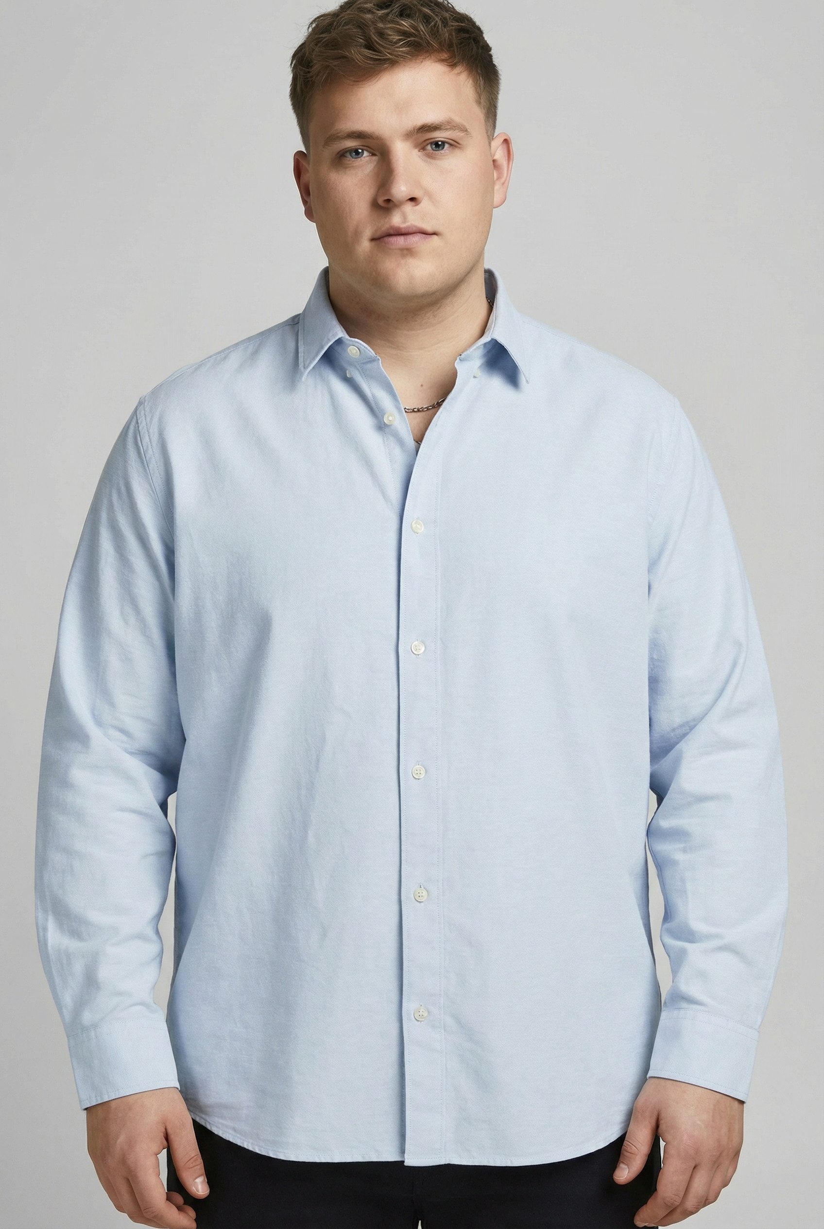 Jack & Jones PlusSize Langarmhemd JJEBREEZE LINEN BLEND SHIRT L/S SN PLS mi günstig online kaufen