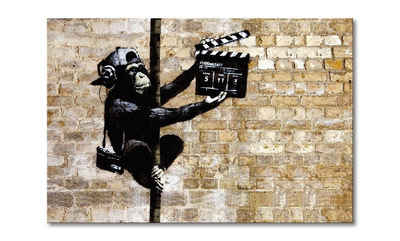 WandbilderXXL Leinwandbild Banksy No13, Streetart (1 St), Wandbild,in 6 Größen erhältlich