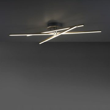 click-licht LED Deckenleuchte LED Deckenleuchte Alina in Silber 6x 4,33W 1300lm tunable White, keine Angabe, Leuchtmittel enthalten: Ja, fest verbaut, LED, warmweiss, Deckenlampe, Deckenbeleuchtung, Deckenlicht