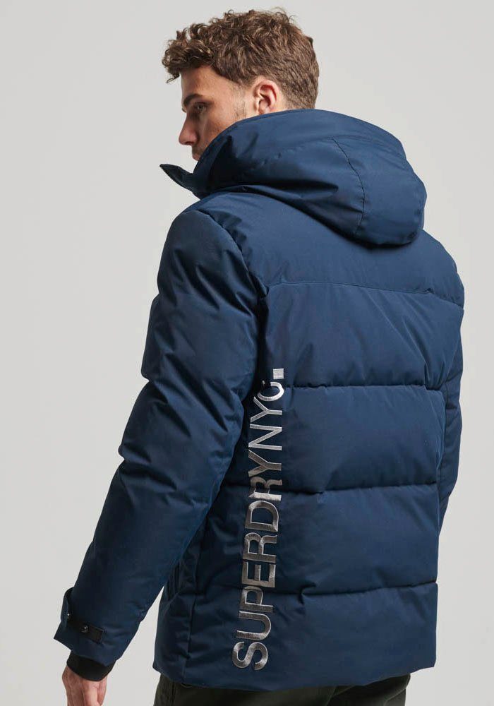 Navy PADDED Steppjacke CITY PARKA HOODED WIND Superdry Eclipse